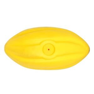 Animax Just A Fooball Durable Dog TPR Toy Yellow for Small - Medium Dogs (5-20kgs) | Treat-Dispensing | Erratic Bounce | 100% Natural Rubber | Vanilla-Scented | Fetch, Play, Train