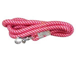 Animax Strong Dog Rope Leash with Comfortable Padded Handle and Highly Reflective Threads for Medium and Large Dogs (152 cm) (Pink)